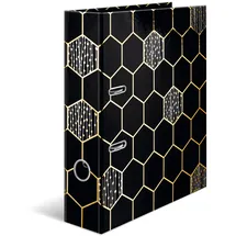 Herma Motivordner DIN A4 70 mm Schwarz/Gold