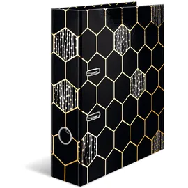 Herma Motivordner DIN A4 70 mm Schwarz/Gold