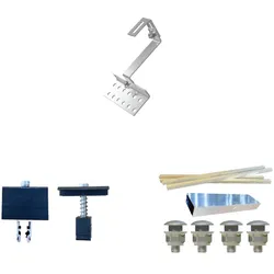 BKW06-Ziegeldach (mit Tragprofilen, C Haken und Klemmen) für 2 Module