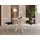 WFL GROUP Runder Ausziehtisch 80-130 x 77 cm Eiche Sonoma Hellbraun