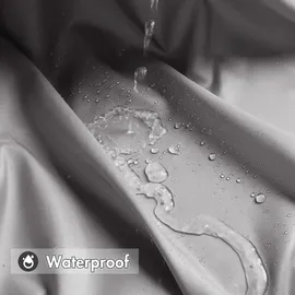 Miulee Duschvorhang 180 x 200 cm grau