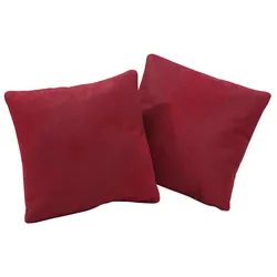 Sofakissen HOME AFFAIRE "Palmera", rot (bordeaux), B:45cm H:45cm T:15cm, Obermaterial: 100% Polyester, Polsterauflagen, passend zur Serie »Palmera«, 2 Stück im Set