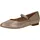 CAPRICE Damen Ballerinas Leder mit Klettverschluss, Gold (Offwh/Lt Gold), 36 EU