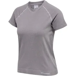 hummel hmlMT FLOW Seamless Funktionsshirt Damen minimal gray S