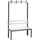 C+P Garderobenbank Basic, H1650xB1000xT403mm Farbe Sitzleisten Lichtgrau Farbe Gestell Schwarzgrau