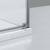 nextrend - gmbh Duschkabine Eckdusche 8 mm Nano Echtglas DX403 - Breite wählbar, Montage:Tür nach rechts öffnend, Breite Türelement:100 cm, Breite Glas festste...