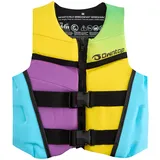 Owntop Schwimmweste für Jugendliche Kinder | Leichte Neopren-Auftriebsweste | Einstellbare Schwimmhilfe mit doppelten Sicherheitsverschlüssen für Schwimmen, Kajak, Paddeln und Angeln (Bunt,L)