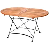 Merxx Schlossgarten Klapptisch 140 x 90 x 75 cm natur oval