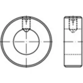 TOOLCRAFT TO-9978372 Stellringe Außen-Durchmesser: 80mm M10 DIN 705 Stahl 5St.