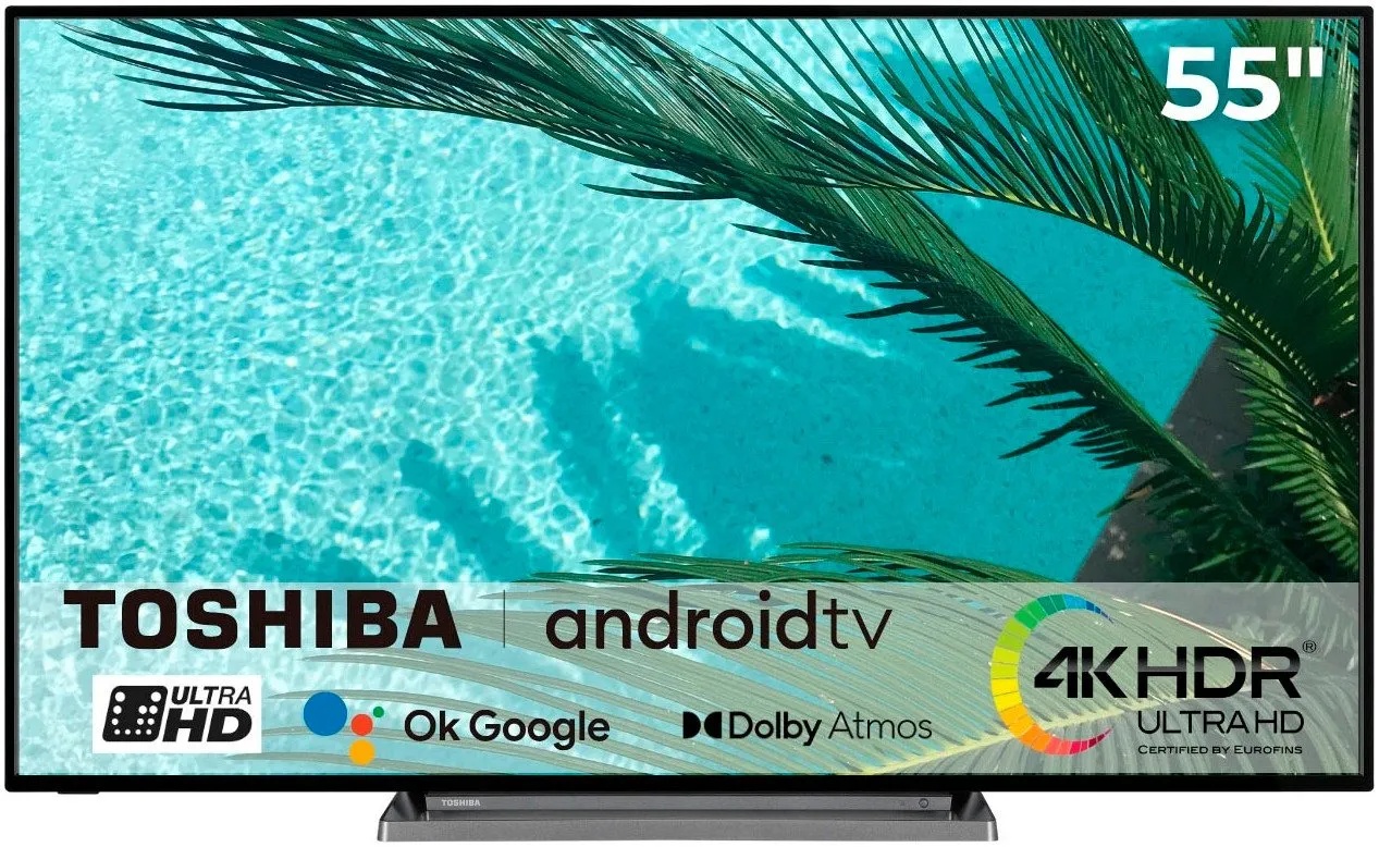 Toshiba 55UA3D63DG LED-Fernseher (139 cm/55 Zoll, 4K Ultra HD, Android TV, Smart-TV) schwarz