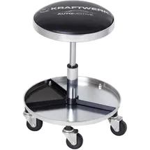 Kraftwerk Rollhocker Stahl schwarz