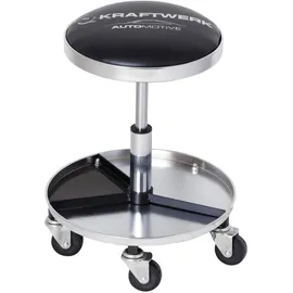 Kraftwerk Rollhocker Stahl schwarz