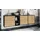 Vladon Sideboard 182 x 53 x 35 cm Schwarz