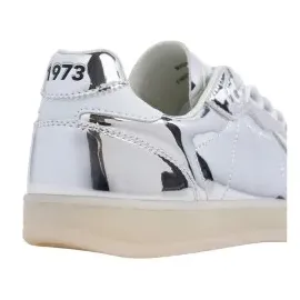 Pepe Jeans für Damen. PLS00036 Schuhe Ball Mirror silber (39), Wohnung, Schnürsenkel, Lässig