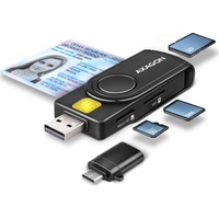 AXAGON Smartcard Multi-Slot-Cardreader, USB-A 2.0 [Stecker] (CRE-SMP2A)