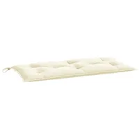 VidaXL Gartenbank-Auflage Creme 100x50x7 cm Oxford-Gewebe