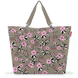 Reisenthel shopper XL garden taupe – Geräumige Shopping Bag und edle Handtasche in einem – Aus wasserabweisendem Material