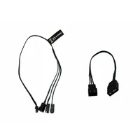 Alphacool Digital RGB LED Y-Kabel 3-fach mit JST Stecker - Schwarz 30cm