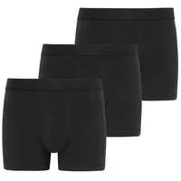 Jockey Trunks mit elastischem Bund im 3er-Pack, Black, L