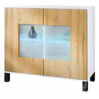 Vladon Kommode, Eiche, 92.5x84.5x35 cm, Wohnzimmer, Kommoden & Sideboards,