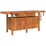 vidaXL, Werkbank + Arbeitsbock, Aline With cabinet (50 cm, 180 cm)