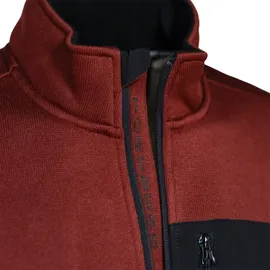 Forsberg warme Strickjacke mit Brusttasche / bordeaux / XXL