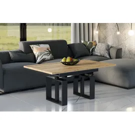 Endo Endo-Moebel Couchtisch, Eiche Wotan, Holzwerkstoff, Rechteckig,Rechteckig, 65x58x110 cm, Wohnzimmer, Wohnzimmertische, Couchtische
