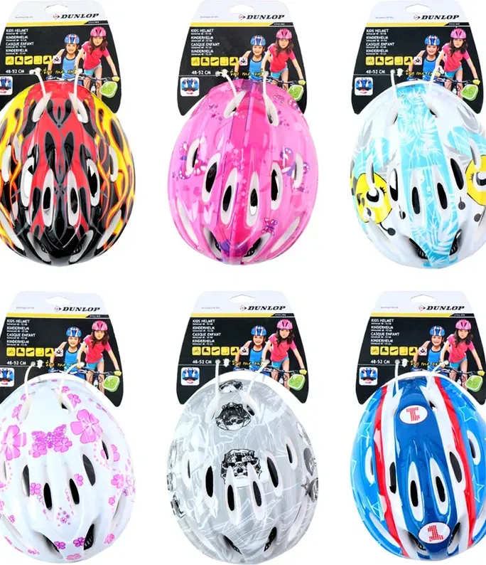 Dunlop Kinderfahrrad-Sicherheitshelm, Mountainbike-Ausrüstung & Zubehör - Zufällige Farbe