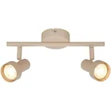 Briloner Deckenlampe 2-flammig schwenkbar 27,5 cm Beige