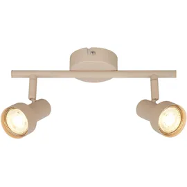 Briloner Deckenlampe 2-flammig schwenkbar 27,5 cm Beige