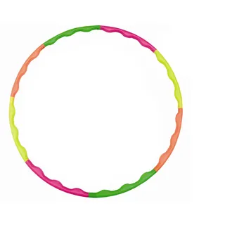 Hudora Hula Hoop Reifen 90 cm grün/orange/gelb/pink 76391