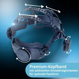 STAHLWERK Automatik-Schweißhelm 3-in-1 RAPTOR mit LED-Licht