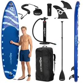 aquaget SUP Board Set 350 x 81 x 15 cm Blau