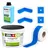Level + Dichtset für Duschabdichtung Bad Dichtband Flüssigfolie 4 kg