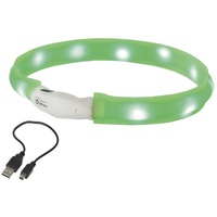 Nobby LED-Halsband breit Visible Hundehalsband leuchtend grün