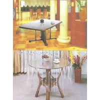 Transparent Tischdecke Durchsichtig Abwaschbar Eckig & Rund & Oval Größen Wählbar (110 x 160 cm)