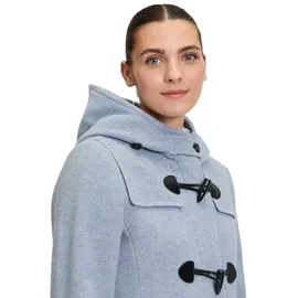 GIL BRET Dufflecoat mit Kapuze in Bright Blue Melange | 42
