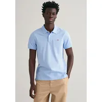 GANT Poloshirt »REG SHIELD SS PIQUE POLO«, mit Logo und Flachstrickkragen 100% Baumwolle Pique