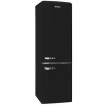 Amica KGCR 387 101 MS Retro-Kühl-Gefrierkombination (244 l, 1810 mm hoch, Schwarz)