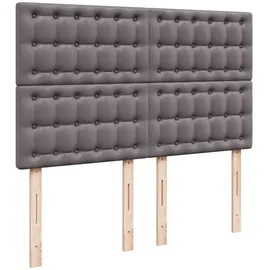 vidaXL Boxspringbett 140 x 200 cm Grau