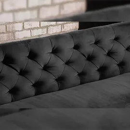 KAWOLA Esszimmerbank CHARME Velvet schwarz