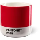 Copenhagen Design PANTONE Porzellan Macchiato Thermobecher, Red 2035 C 101012035 One Size