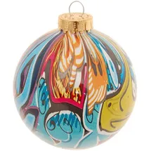 Krebs Glas Lauscha Weihnachtsbaumkugel Street Art 1-tlg. 8cm