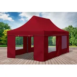 Faltpavillon Faltzelt Pavillon 3x6m Bordeaux Gartenzelt Klappzelt Wasserdicht