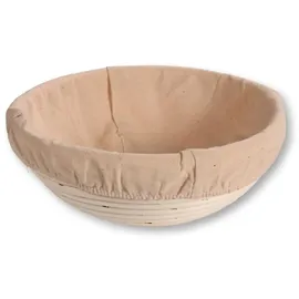 KESPER | Gärkörbchen, Material: Rattan, Textilfutter (abnehmbar), Maße: Ø 22 x 8 cm, Farbe: Natur | 19630