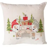 Boltze Home Dekoratives Weihnachtskissen Carrie, 45 x 45 cm