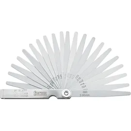 FORUM Präzisions-Fühlerlehre 21 Blatt 0,05-2,0 mm Stahl