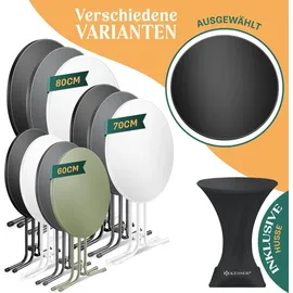 Kesser Stehtisch Ø 70 cm schwarz rund klappbar