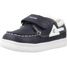 GEOX Jungen B Djrock Boy C Mokassins, Navy/White, 24