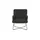 Ravensberger Werkstätten Sessel RW Wing Leder 67 x 87 x 74 cm Schwarz